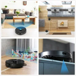 AIRROBO T10+ LDS Staubsauger Roboter 3-in-1 Saugroboter Mit Wischfunktion Saugroboter 2700Pa Mit Automatischer Absaugstation & Elektrische Kontrollwassertank -Besten Staubsauger Geschäft 02b218bb32da6f406d440144ceddeac5