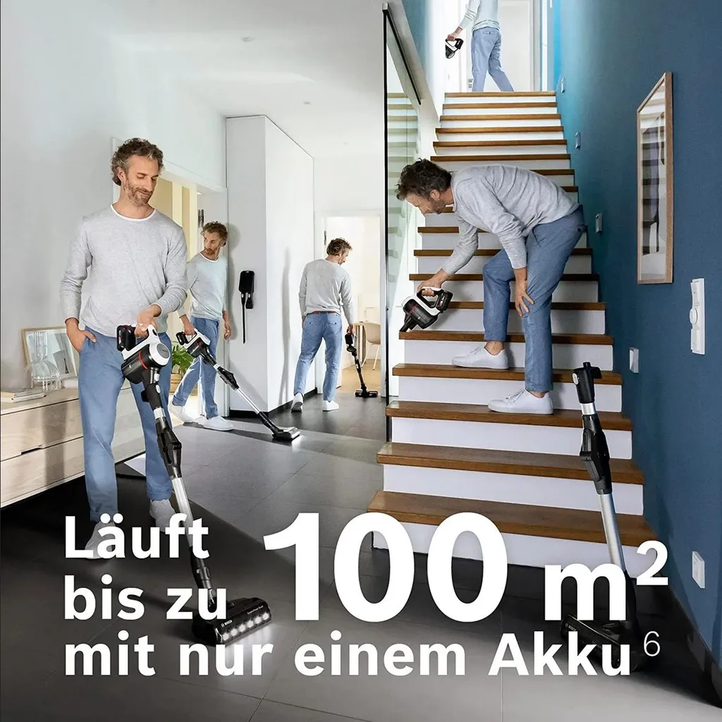 Bosch BSS711W Akku-Handstaubsauger Mit Stiel Unlimited 7 Knickrohr Eco-Stufe 3 Bosch BSS711W Akku-Handstaubsauger Mit Stiel Unlimited 7 Knickrohr Eco-Stufe – Bild 3