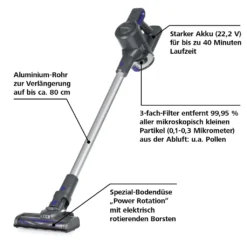 CLEANmaxx Akku-Zyklon-Staubsauger - 3-fach-Filter - Anthrazit/blau 12 CLEANmaxx Akku-Zyklon-Staubsauger - 3-fach-Filter - Anthrazit/blau -Besten Staubsauger Geschäft 03ca5f7b42d73f0ee1a50f6c76a17656