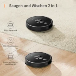 Ultenic D5s Pro 3-In-1 Staubsauger Roboter WLAN Saugroboter 3000 PA Staubsauger Roboter Für Tierhaare Saugroboter Appsteuerung Alexa Google Home -Besten Staubsauger Geschäft 0b53f0d9d41911fbbf49ad86c4ab5439