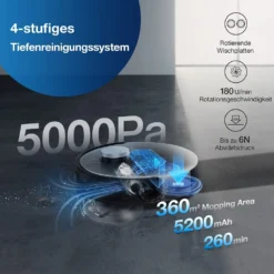 Ecovacs Deebot X1 Omni Saugroboter Wischfunktion Kamera 4 Reinigungsstufen 0,4 L -Besten Staubsauger Geschäft 0b75cb8bfbe22a89a42208014be98df4