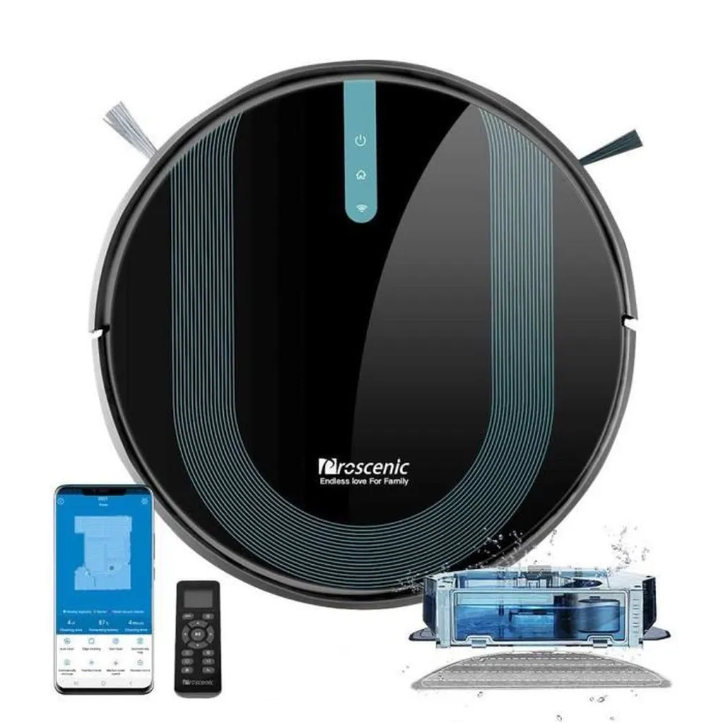 Proscenic 850T WLAN 3-in-1 Saugroboter Mit Wischfunktion Staubsauger Roboter Saug-Wisch-Roboter Wischroboter Kombi-Gerät 3,000Pa 2600mAh Alexa Google Home APP 1 Proscenic 850T WLAN 3-in-1 Saugroboter Mit Wischfunktion Staubsauger Roboter Saug-Wisch-Roboter Wischroboter Kombi-Gerät 3,000Pa 2600mAh Alexa Google Home APP