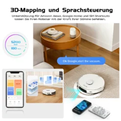 Roborock S7 Pro Ultra Staubsauger Roboter Mit Absaugstation Empty Wash Fill Dock Kindersicherung Saugroboter LiDAR APP(Upgrade Von Roborock S7,VS S7 Maxv Ultra/S8 Pro Ultra) -Besten Staubsauger Geschäft 114b455d1c91486be4c1734a98a462d0
