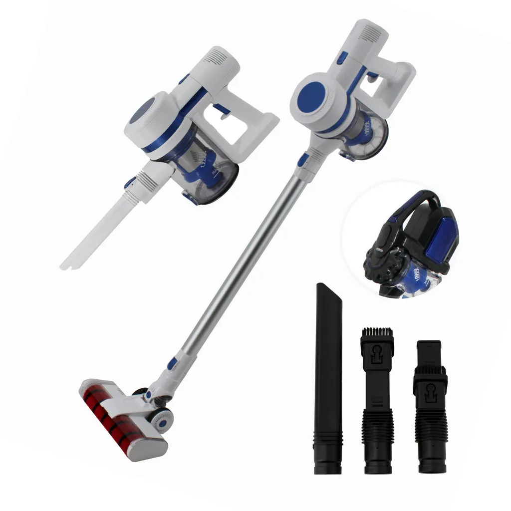 AREBOS Akku Staubsauger, 2-in-1 Hand- Und Bodenstaubsauger, 2 Leistungsstarke Saugmodi, Beutellos, Kabellos Bis Zu 55 Minuten, Mit Wandladestation, Weiß 1 AREBOS Akku Staubsauger, 2-in-1 Hand- Und Bodenstaubsauger, 2 Leistungsstarke Saugmodi, Beutellos, Kabellos Bis Zu 55 Minuten, Mit Wandladestation, Weiß