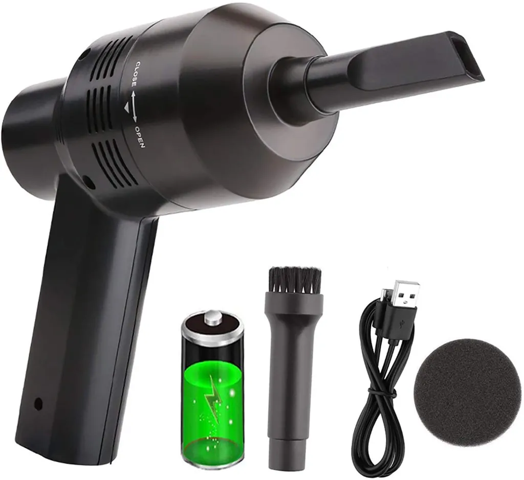 Elektrischer Staubsauger, Luftstaubsauger Leistungsstarkes Gebläse Alternative Druckluftspray Tastaturreiniger Für PC, Laptop, Sofa 3 Elektrischer Staubsauger, Luftstaubsauger Leistungsstarkes Gebläse Alternative Druckluftspray Tastaturreiniger Für PC, Laptop, Sofa – Bild 3