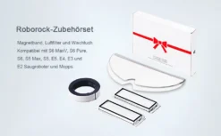 Original Roborock Zubehörset,mit 1*Magnetband, 2*HEPA Filter Und 2*Wischmopp Für Staubsauger Der S6, S5 Und E Serie -Besten Staubsauger Geschäft 18b0a69b5745b2c550db53677042123d