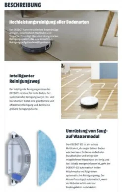 Ecovacs Deebot 605 Robotersauger Weiß -Besten Staubsauger Geschäft 1dfcc3066038ca364037155fc29f9e93