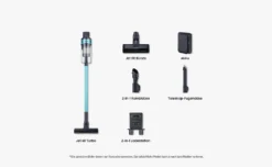 Samsung Jet 60 Turbo VS15A6031R1/EG, Akku-Handstaubsauger, Kabellos & Beutellos, Teal Mint, 410 W, 0.8 Liters, 86 Dezibel -Besten Staubsauger Geschäft 20486cf63ff4c9ab2c4883f0eec228b8