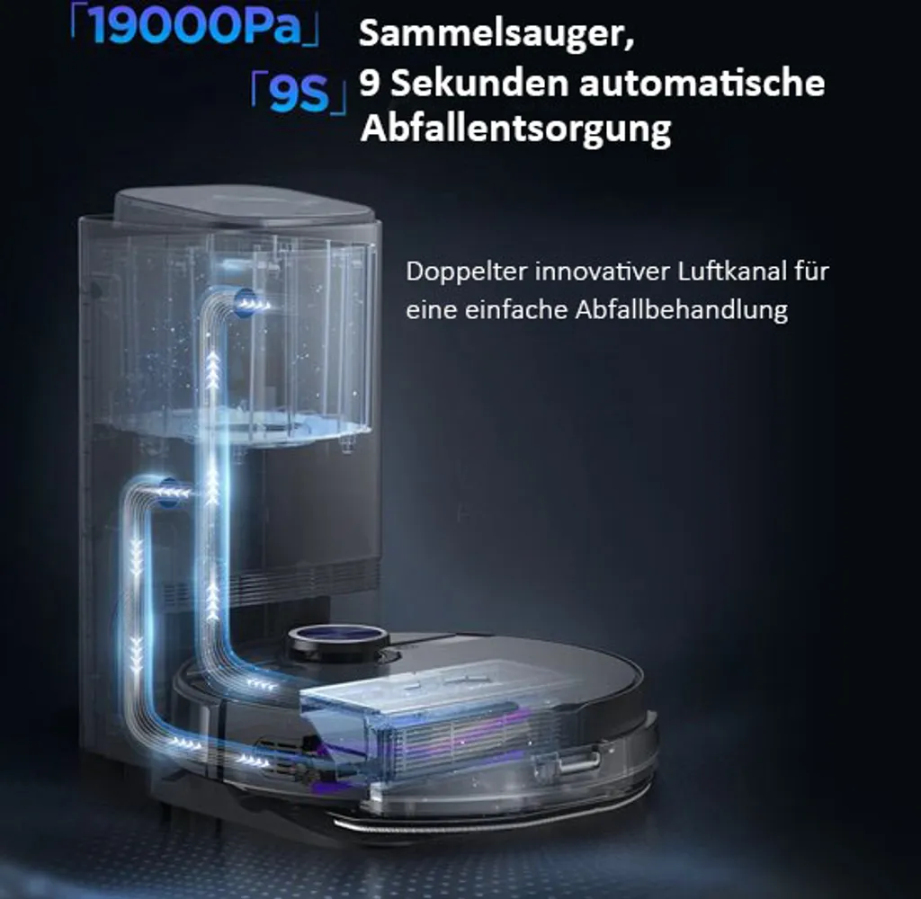 Midea S8+ Saugroboter 5200mAh Bl | 714307 Mit Behälterstation 11 Midea S8+ Saugroboter 5200mAh Bl | 714307 Mit Behälterstation – Bild 11