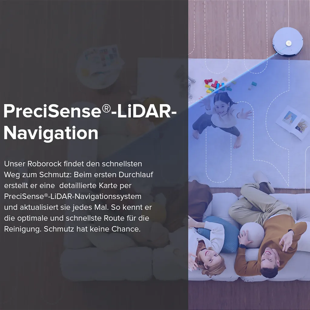 Roborock S8 Staubsauger Roboter Sonic Saugroboter 6000Pa DuoRoller-Bürste VibraRise Wischen 3D-Mapping 3D-Strukturiertes Licht LiDAR Kindersicherung APP Control (Weiß) 12 Roborock S8 Staubsauger Roboter Sonic Saugroboter 6000Pa DuoRoller-Bürste VibraRise Wischen 3D-Mapping 3D-Strukturiertes Licht LiDAR Kindersicherung APP Control (Weiß) – Bild 12