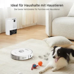 Ultenic T10 Saugroboter Mit Absaugstation, 3000Pa Saugroboter Mit Wischfunktion, Laser Navigation Saugroboter, Mehrstöckige Kartierung Staubsauger Roboter, Roboterstaubsauger Ideal Für Teppiche -Besten Staubsauger Geschäft 2109753dad47b112560196fa176841df