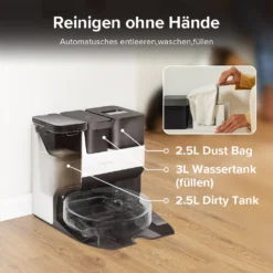 Roborock S7 Pro Ultra 5100Pa Staubsauger Roboter Mit Selbstwaschend/Selbstnachfüllend/Selbstentleerend/Selbstreinigend Dock,(Upgrade Von Roborock S7,VS S7 Maxv Ultra) -Besten Staubsauger Geschäft 21a7ba013ec8934b7848917ecf30d874