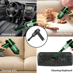 Auto Staubsauger, Rikimxin Handstaubsauger 9000Pa Starke Power Sauger Tragbarer Mini Autostaubsauger Kabellos Wiederaufladbar Staubsauger Mit LED-Licht 90° Rotation Vakuum ,Black -Besten Staubsauger Geschäft 2302b548623a443093e2e3b91db47815 1