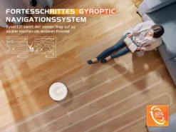 Kyvol E31 Saugroboter Mit Wischfunktion 2200Pa Wischroboter, 150Min. Laufzeit, Smart Navigation, Funktioniert Mit Alexa,ideal Für Tierhaare, Teppiche Und Hartböden, Weiß [+] -Besten Staubsauger Geschäft 231d576193c24aea44dce5f3743a8ec4