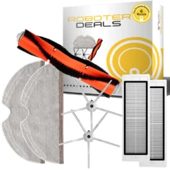 Zubehör Set Für Roborock S6, S6 MAX, S6 Pure (1x Hauptbürste, 2x Seitenbürste 5-armig, 2x Filter, 2x Pad)