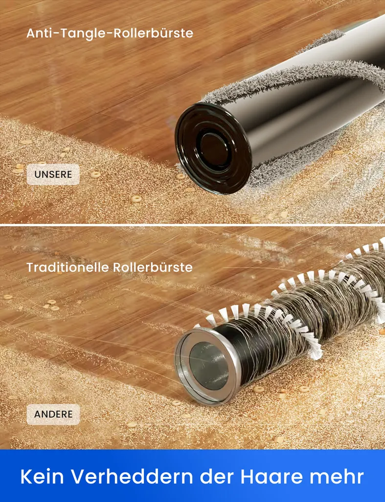 Proscenic P12 Akku Staubsauger Kabellos,33KPa/120AW Saugkraft, Vertect Light, Anti-Tangle-Rollenbürste, 6 In 1 Kabelloser Staubsauger Bis Zu 60 Min. 5 Proscenic P12 Akku Staubsauger Kabellos,33KPa/120AW Saugkraft, Vertect Light, Anti-Tangle-Rollenbürste, 6 In 1 Kabelloser Staubsauger Bis Zu 60 Min. – Bild 5