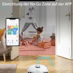 2022 SmartAI S9 Saugroboter Staubsauger Robot Wischroboter Automatisch APP Fernbedienung 4000PA Roboterstaubsauger Vacuum Reinigung Weiß -Besten Staubsauger Geschäft 308be2bc9949488cd2f8f1f5c6efd7d9 1