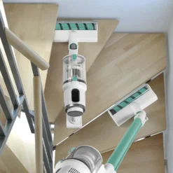 MAXXMEE Akku-Zyklon-Staubsauger Mit Schmutzgraderkennung - Weiß/grün Staubsauger Beutellos Sauger Akku Zyklon Bodenstaubsauger Kabellos Boden 60min -Besten Staubsauger Geschäft 30d373d91f48fbe849ba3601bd59d29a