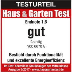 Grundig VCC6670A Zyklon Bodenstaubsauger -Besten Staubsauger Geschäft 32ae52f239df196bc06182a8e1b12e7c