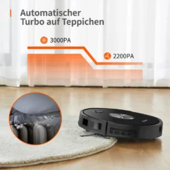 Ultenic D5s Pro 3-In-1 Staubsauger Roboter WLAN Saugroboter 3000 PA Staubsauger Roboter Für Tierhaare Saugroboter Appsteuerung Alexa Google Home -Besten Staubsauger Geschäft 3626c539ca1bbd63217477b41b42fa3c