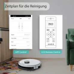 2022 SmartAI S9 Saugroboter Staubsauger Robot Wischroboter Automatisch APP Fernbedienung 4000PA Roboterstaubsauger Vacuum Reinigung Weiß -Besten Staubsauger Geschäft 3718c0bf0deadee25129e08d34363117 1