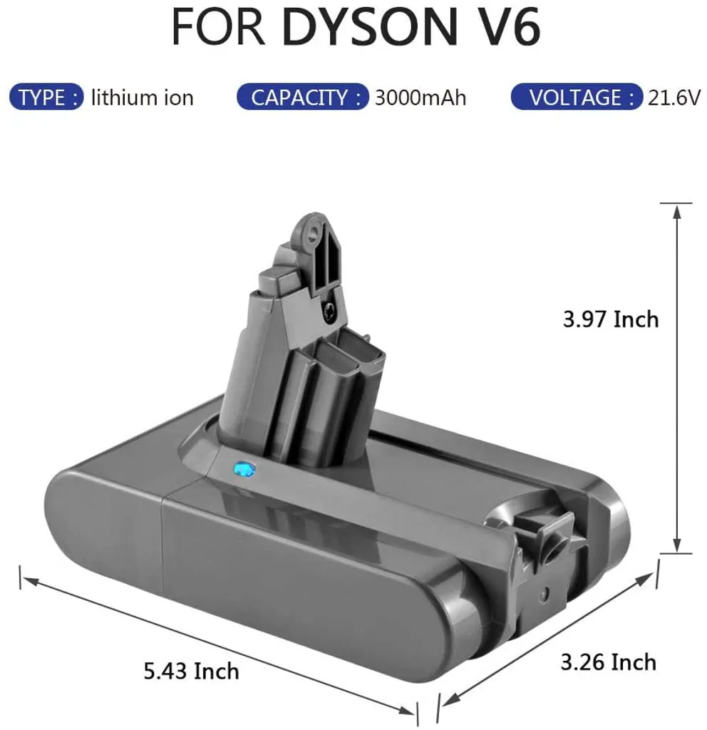 Topchances Ersatzakku Für Dyson V6 3.0Ah 21.6V 3000mAh Li-Ionen Batterie DC62 SV03 DC58 DC59 DC61 DC72 DC74 595 650 770 880 SV03 SV04 SV06 SV07 SV09 Tier Animal Staubsauger Akku 2 Topchances Ersatzakku Für Dyson V6 3.0Ah 21.6V 3000mAh Li-Ionen Batterie DC62 SV03 DC58 DC59 DC61 DC72 DC74 595 650 770 880 SV03 SV04 SV06 SV07 SV09 Tier Animal Staubsauger Akku – Bild 2