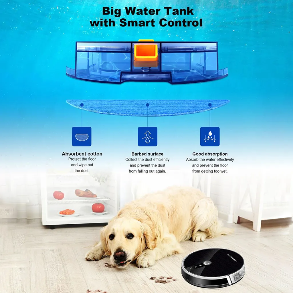 LIECTROUX C30B Automatischer Roboter-Staubsauger 5000Pa Starke Saugleistung Intelligente Dynamische Navigation APP-Fernbedienung Intelligentes Nasswischen Sprachsteuerung Kompatibel Mit Alexa Google Assistant 12 LIECTROUX C30B Automatischer Roboter-Staubsauger 5000Pa Starke Saugleistung Intelligente Dynamische Navigation APP-Fernbedienung Intelligentes Nasswischen Sprachsteuerung Kompatibel Mit Alexa Google Assistant – Bild 12