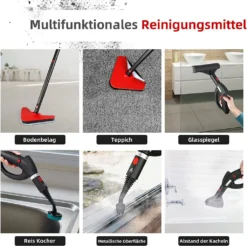 Dampfreiniger, Multifunktions-Dampfreiniger 1500W 1,5L Wassertank, 4,87m Netzkabel, Mit 18 Zubehörteilen, Geeignet Für Fußböden, Autositze, Matratzen, Küchen, Badezimmer, Fenster, Teppiche Usw -Besten Staubsauger Geschäft 3c9c7ec14a405756867e4aa005771700