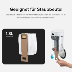 Roborock S7 AbsaugStation Auto-Empty Dock Intelligent Staubsammlung Allergiepflege App Weiß -Besten Staubsauger Geschäft 3d60b6d9437e9ce8692b8196e5d4dacd