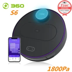 360 S6 Smart Saugroboter Staubsauger Automatisch APP 3200mAh Roboterstaubsauger Vacuum Reinigung Schwarz -Besten Staubsauger Geschäft 40c352c9592c454599f81084fb42d6bf