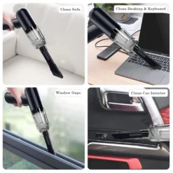 Tastaturreiniger, Mini-Vakuum Für Schreibtisch, Kabelloser Computer-Staubsauger, Wiederaufladbar Für Die Reinigung Von Haaren, Krümeln Für Desktop, Klavier, Autoinnenraum Und Nähmaschine ,Black -Besten Staubsauger Geschäft 448ee5f399026de0e44359256298795f