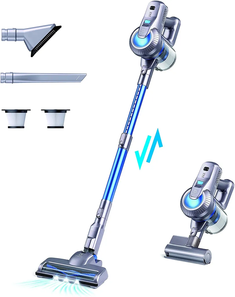 Greenote GSC50 Akku Handstaubsauger 23000PA, 4 In 1 Kabellos Staubsauger Mit LED Doppeltem Digitalmotor, Elektrobürste Staubsauger,Bis Zu 35 Min 1 Greenote GSC50 Akku Handstaubsauger 23000PA, 4 In 1 Kabellos Staubsauger Mit LED Doppeltem Digitalmotor, Elektrobürste Staubsauger,Bis Zu 35 Min