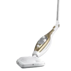 CLEANmaxx Dampfbesen - Mit Knickgelenk - Gold/weiß Dampfreiniger Steam Hygiene Fliesen Küche Bad Reinigung -Besten Staubsauger Geschäft 48bab8d1fd83f16a6293b4aa2bc6d812