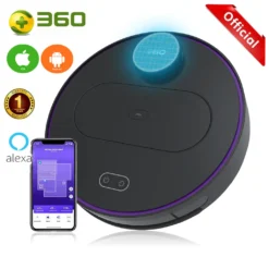 360 S6 Smart Saugroboter Staubsauger Automatisch APP 3200mAh Roboterstaubsauger Vacuum Reinigung Schwarz -Besten Staubsauger Geschäft 48f98cb0a3a74f29af28b7992463aa05