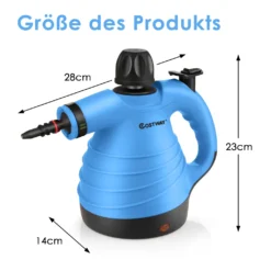 COSTWAY Dampfreiniger Inkl. 9 Zubehör, Handdampfreiniger, Dampfreinigen Handgerät 3 Bar / 250ml / 1050W / 4min Aufheizzeit/für Teppiche, Vorhänge, Autositze, Küche (Blau) 9 COSTWAY Dampfreiniger Inkl. 9 Zubehör, Handdampfreiniger, Dampfreinigen Handgerät 3 Bar / 250ml / 1050W / 4min Aufheizzeit/für Teppiche, Vorhänge, Autositze, Küche (Blau) -Besten Staubsauger Geschäft 4b62268b6add5a81bc5dc6cb8fecea9c