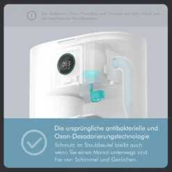 Roidmi EVE Plus Roboter Staubsauger Nass-Trocken-Saugroboter,50 Watt,2700pa Mit Sauberer Basis Und Beutel,Weiß -Besten Staubsauger Geschäft 4cc969fb3d87f8e677f45888f69062e9