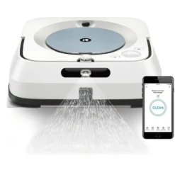 IRobot Braava Jet M6 M6134 Nasswischroboter, Eckig, Weiß/Blau