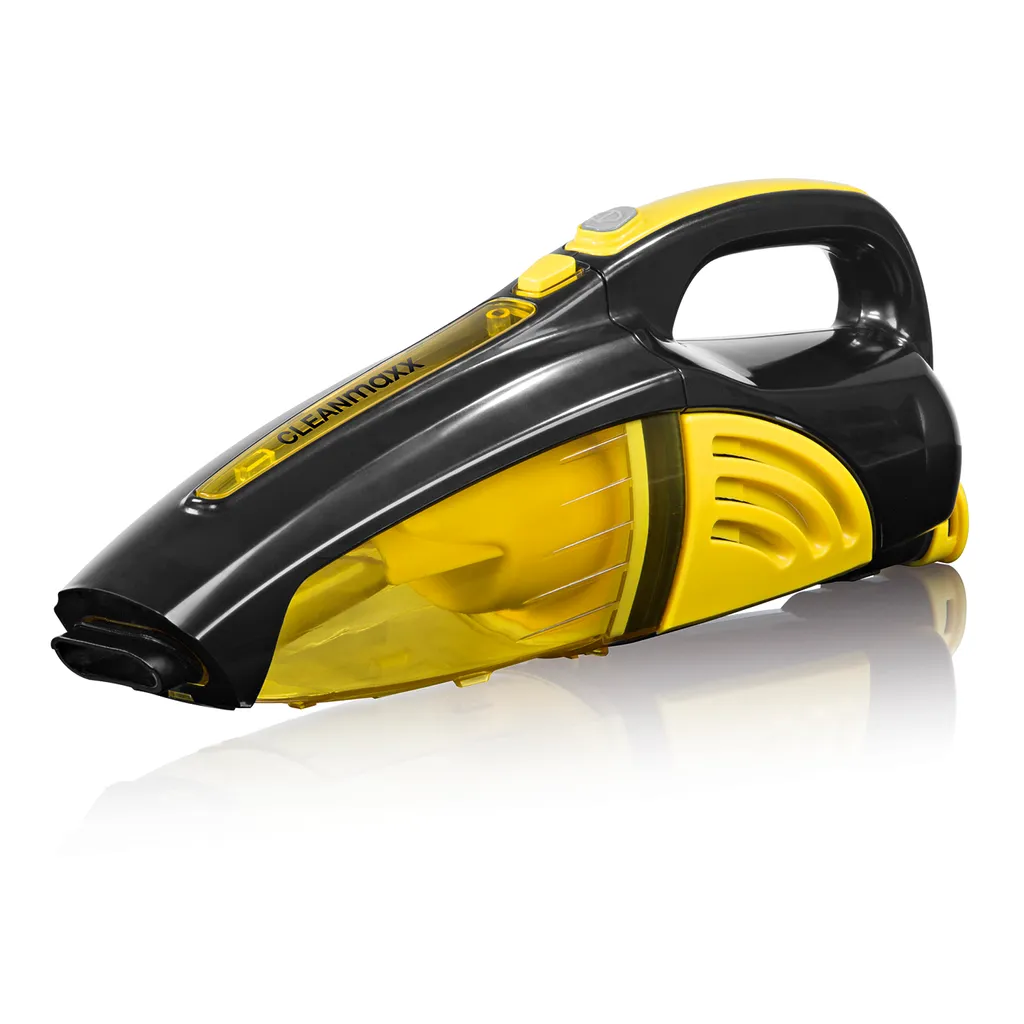 CLEANmaxx Akku-Handstaubsauger, Gelb/schwarz Akku Nass Trocken Sauger Auto Handsauger Kabellos Beutellos Polsterreinigung 1 CLEANmaxx Akku-Handstaubsauger, Gelb/schwarz Akku Nass Trocken Sauger Auto Handsauger Kabellos Beutellos Polsterreinigung