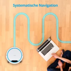 MEDION Roboterstaubsauger Mit Ladestation MD19900 (intelligente Navigation, Roboterstaubsauger Für Hartböden Fliesen Laminat, Optimierte Tierhaare, Fernbedienung, Bis Zu 90 Minuten, Automatische Rückkehr Zur Station) -Besten Staubsauger Geschäft 4eab3fb63d903ba3ee158f1cc8ed66bb