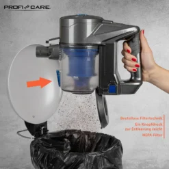 ProfiCare 2in1 Hand-und Bodenstaubsauger PC-BA 3036 A, Leistungsstarker 22,2 V Lithium Ionen Akku, HEPA-Filter, Spezialbürste Für Polster U. Textilien, Inkl. Wandhalterung, Anthrazit-blau 14 ProfiCare 2in1 Hand-und Bodenstaubsauger PC-BA 3036 A, Leistungsstarker 22,2 V Lithium Ionen Akku, HEPA-Filter, Spezialbürste Für Polster U. Textilien, Inkl. Wandhalterung, Anthrazit-blau -Besten Staubsauger Geschäft 4f155ee0944ae6cd54668a4011107359