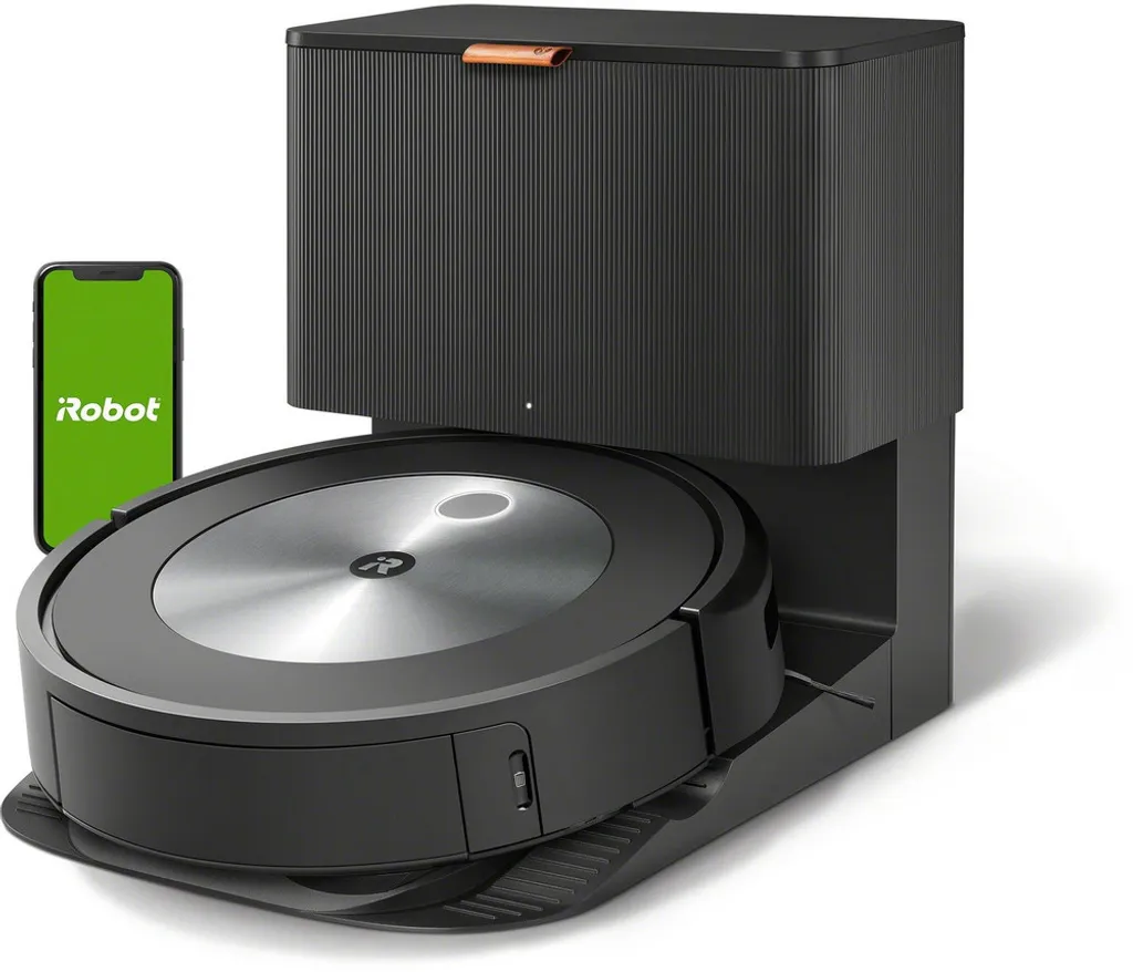 IRobot Roomba J7+ Saugroboter Mit Absaugstation App-Steuerung 3 Reinigungsstufen 1 IRobot Roomba J7+ Saugroboter Mit Absaugstation App-Steuerung 3 Reinigungsstufen