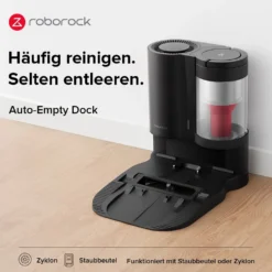 Roborock S7 + Staubsauger Roboter Mit Absaugstation Auto-Empty Dock (Saugleistung 2500Pa, Auto-Lifting-Mopp),Schwarz -Besten Staubsauger Geschäft 510f36623f1a61658eb885e5b7245e52 1