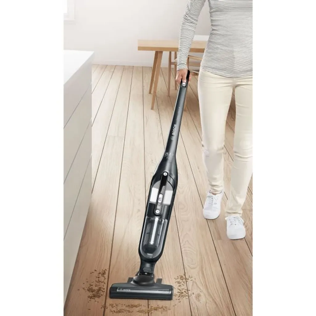 Bosch BCH3ALL25 - 2DE1 FLEXXO Wireless Besen-Staubsauger - 25,2 V Lithium-Batterie - 2 Geschwindigkeit - Fach 400 Ml - Metallic Grey 5 Bosch BCH3ALL25 - 2DE1 FLEXXO Wireless Besen-Staubsauger - 25,2 V Lithium-Batterie - 2 Geschwindigkeit - Fach 400 Ml - Metallic Grey – Bild 5