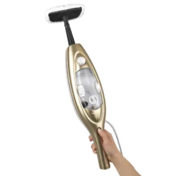 CLEANmaxx Dampfbesen - Mit Knickgelenk - Gold/weiß Dampfreiniger Steam Hygiene Fliesen Küche Bad Reinigung -Besten Staubsauger Geschäft 603504f6034eb9daab799997eb7b1efc