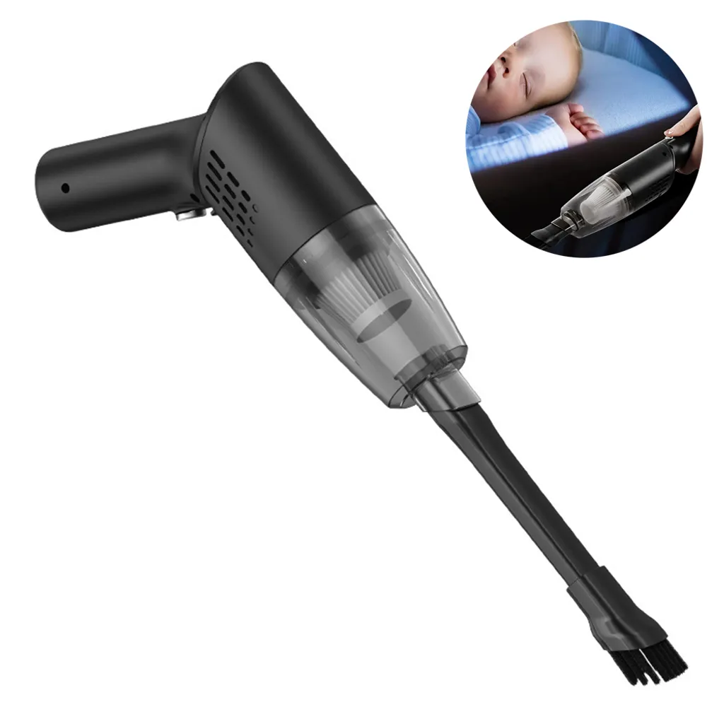 Mini Handstaubsauger Kabellos - Handstaubsauger Wiederaufladbar Tragbar , USB Staubsauger Für Auto, Tastatur, Tierhaare,Black 2 Mini Handstaubsauger Kabellos - Handstaubsauger Wiederaufladbar Tragbar , USB Staubsauger Für Auto, Tastatur, Tierhaare,Black – Bild 2