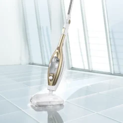 CLEANmaxx Dampfbesen - Mit Knickgelenk - Gold/weiß Dampfreiniger Steam Hygiene Fliesen Küche Bad Reinigung -Besten Staubsauger Geschäft 60dbd68685a419c4ad785024c69dd2a0