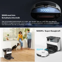 Roborock S7 Pro Ultra Staubsauger Roboter Mit Absaugstation Empty Wash Fill Dock Kindersicherung Saugroboter LiDAR APP(Upgrade Von Roborock S7,VS S7 Maxv Ultra/S8 Pro Ultra) -Besten Staubsauger Geschäft 63f6e9d2cb345a74cf3702b0f81bceca