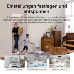 Dreame L10S Ultra Saugroboter Mit Absaugstation Selbstwaschend Selbstauffüllend Selbstentleerend 5300Pa AI+3D Navigation Spinnwischen Heißlufttrocknung Teppicherkennung APP -Besten Staubsauger Geschäft 6406e0a477f6c1172c9d141c87d35f17