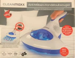 CLEANmaxx Milben-Handstaubsauger Mit UV-C-Licht - Reinigen & Desinfizieren In Einem Schritt Anti Milbensauger Mit UV C Licht 300W HEPA Milben Handstaubsauger Cleanmaxx NEU -Besten Staubsauger Geschäft 6468957700b1c95521d4e6ef6ffad913
