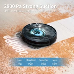 Saugroboter Mit 2800 Pa Saugkraft, Große Staubbox 600ML,APP Steuerung, 120 Min Laufzeit, Staubsauger Roboter WLAN Optimiert Für Teppich Tierhaare Hartböden-AIRROBO P20 -Besten Staubsauger Geschäft 6a96bf479b989be0d0b51c636fc46801